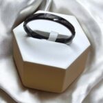Pierścionek stal chirurgiczna ceramiczny cienka czarna obrączka (993)