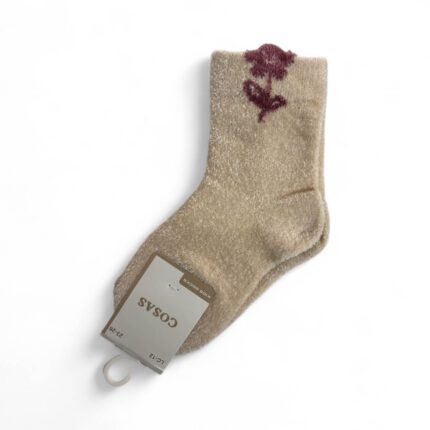 Skarpety dziecięce alpaka róża beżowa 23-26