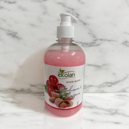 EKOLAN – CRANBERRY & ALMOND Krem-mydło w płynie, 500 ml