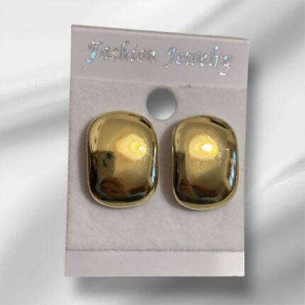 Kolczyki stal chirurgiczna złote pastylki