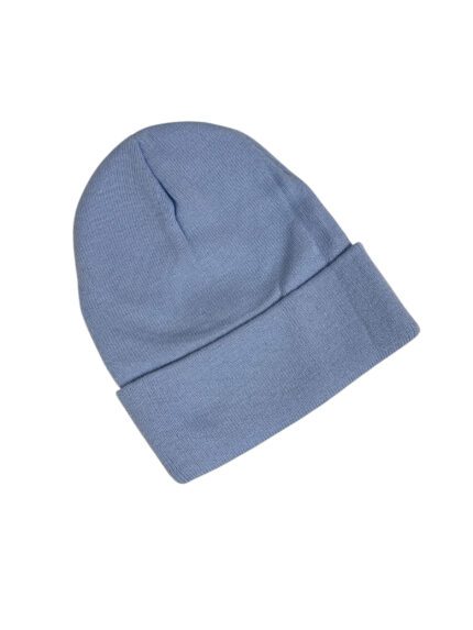 Czapka prążek GŁADKA BŁĘKIT