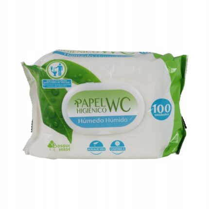 Papier toaletowy nawilżany Bosque Verde bezzapachowy listki 100 szt. (2127)