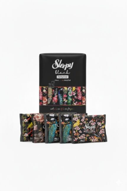 Wkładki Higieniczne SLEEPY Black Long 32 szt. Czarne (2147)